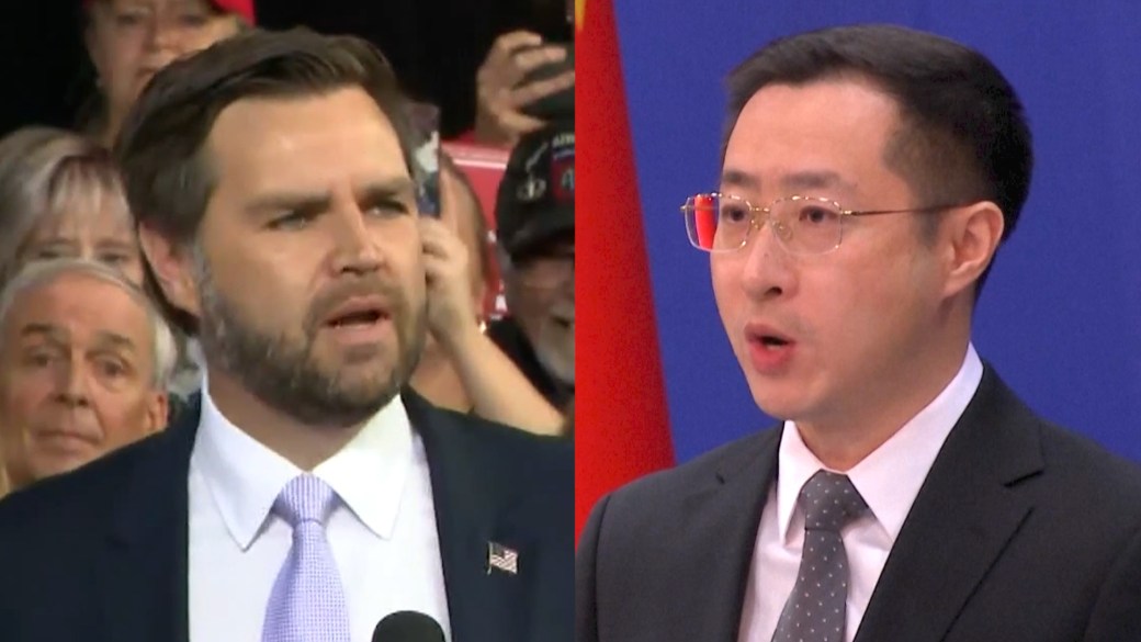 美国官员在关税战中说,JD万斯的中国农民言论“无知”